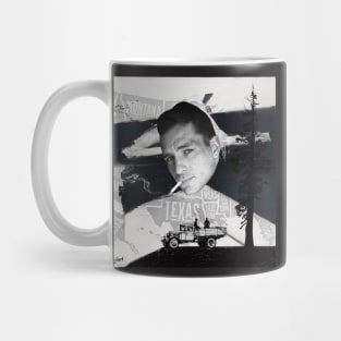 Jack Kerouac | On the Road | Digital Collage Mug